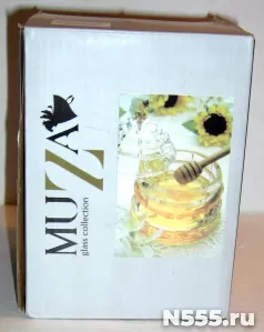 Банка для меда с деревянной палочкой коллекция Muza