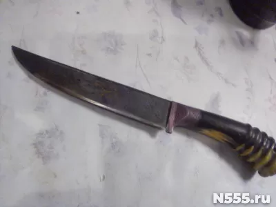 Антикварный турецкий нож кичак домасская сталь,кость,