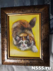 Картина ,,кошка,,,масло