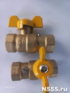 Кран шаровый  с краном Маевского 1/2  PN16 Газ