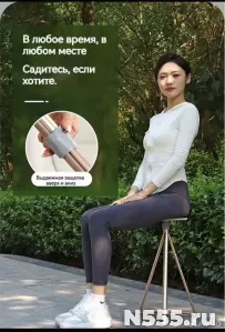 Туристическая трость - складной стул фото