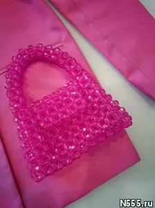 Самая продаваемая модель розовая сумка из бусин!