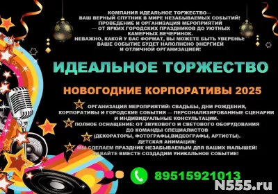 Новогодние праздники, корпоративы, Дед-Мороз, оформление